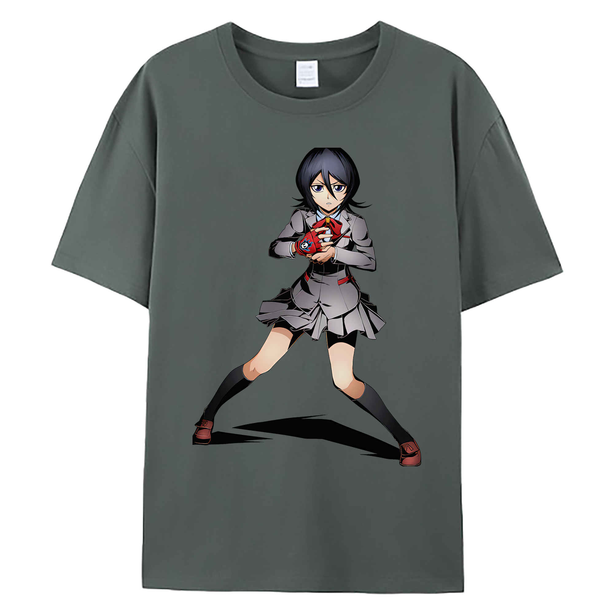 （画像用） ブリーチ 朽木ルキア BLEACH Kuchiki Rukia 綿100％ メンズ半袖Tシャツ｜肌触りやわらか＆通気性